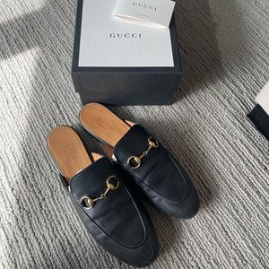 Gucci princetown slip ons
